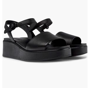 NIB Camper Misia Platform Sandals EU 40 US 9 Black